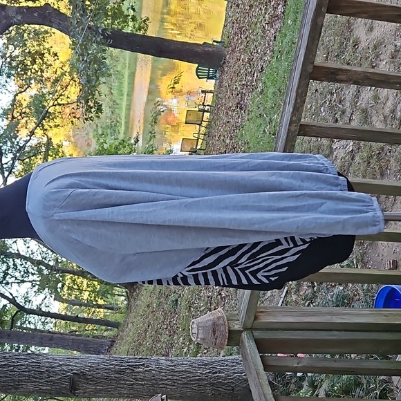 Absolutely Famous Grey & Black Zebra Print Blouse - Picture 7 of 8